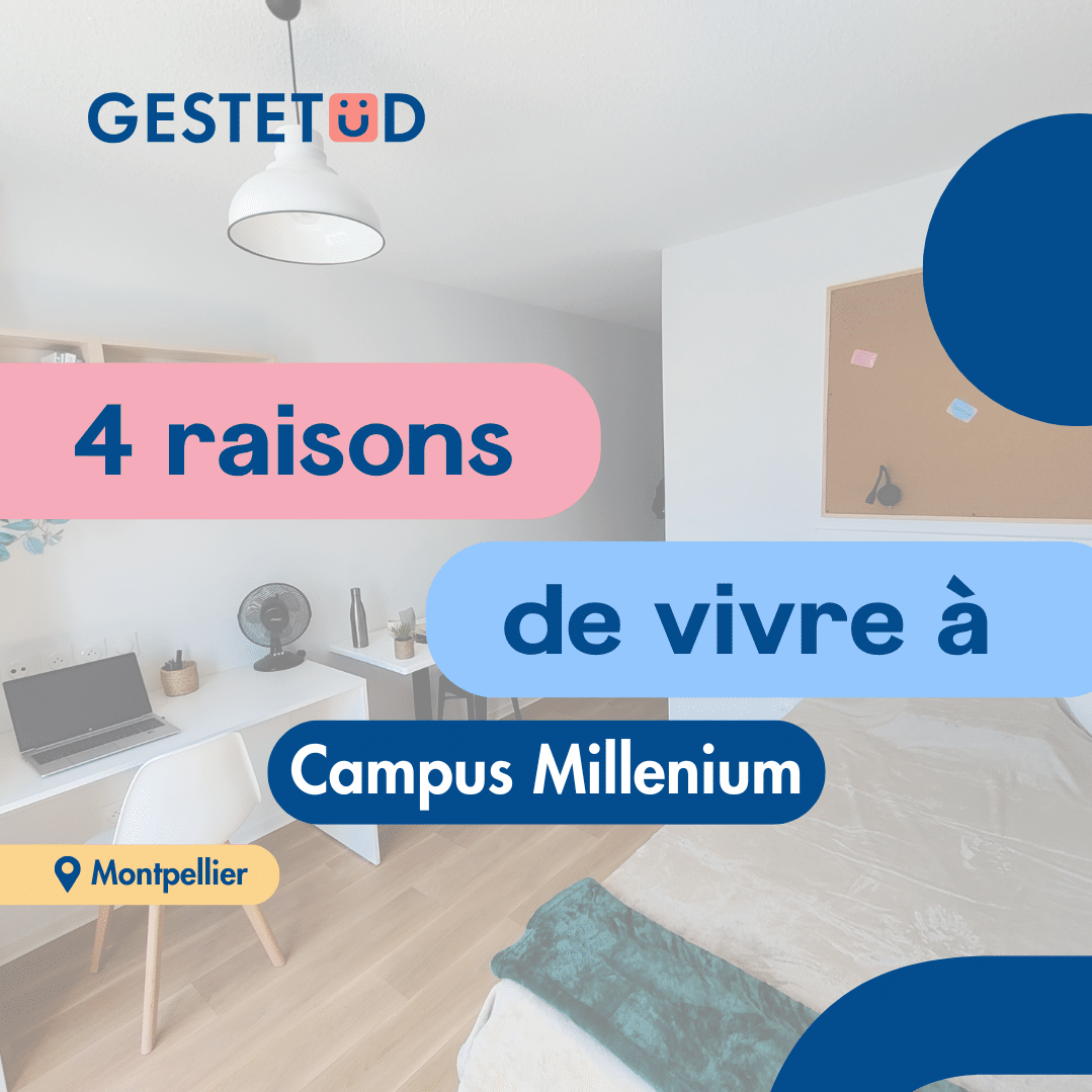 Nous vous présentons 4 raisons de vivre dans la résidence étudiante Campus Millenium