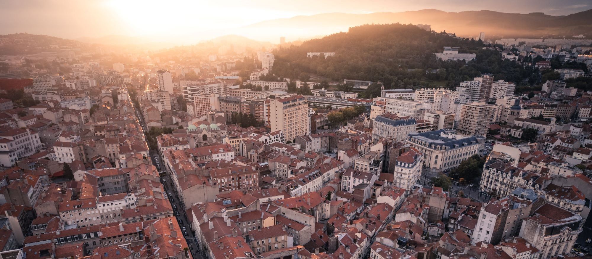 Panorama du centre-ville de Saint Etienne